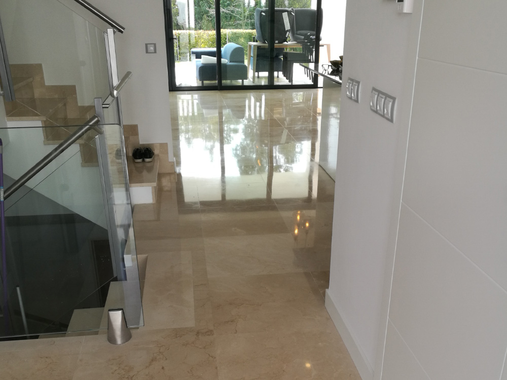 Marble floor polishing Costa del Sol