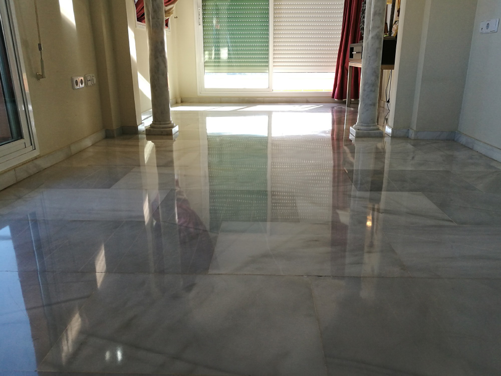 Marble floor polishing Costa del Sol
