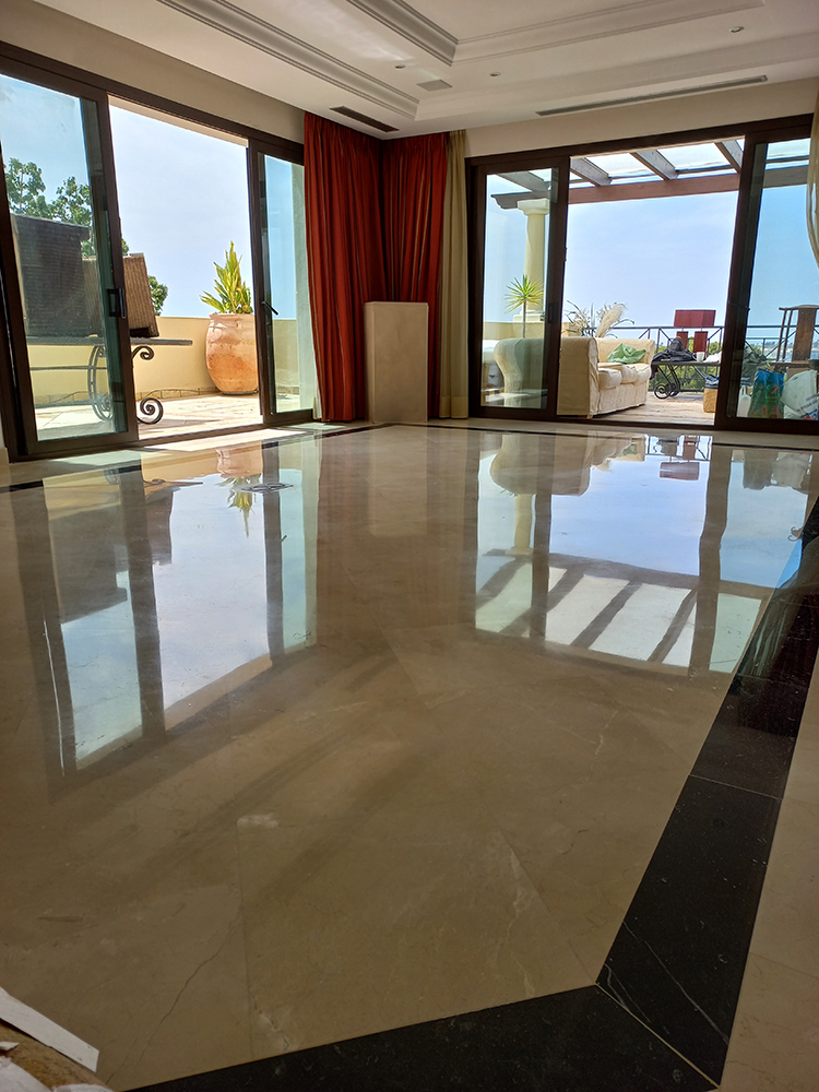 Marble floor polishing Nueva Andalucia
