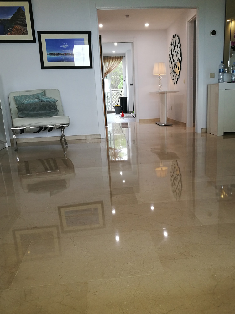 Marble floor polishing Costa del Sol