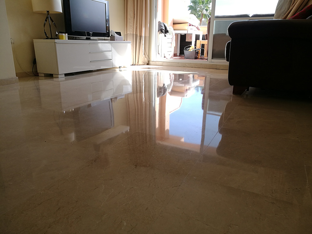 Marble floor polishing Costa del Sol