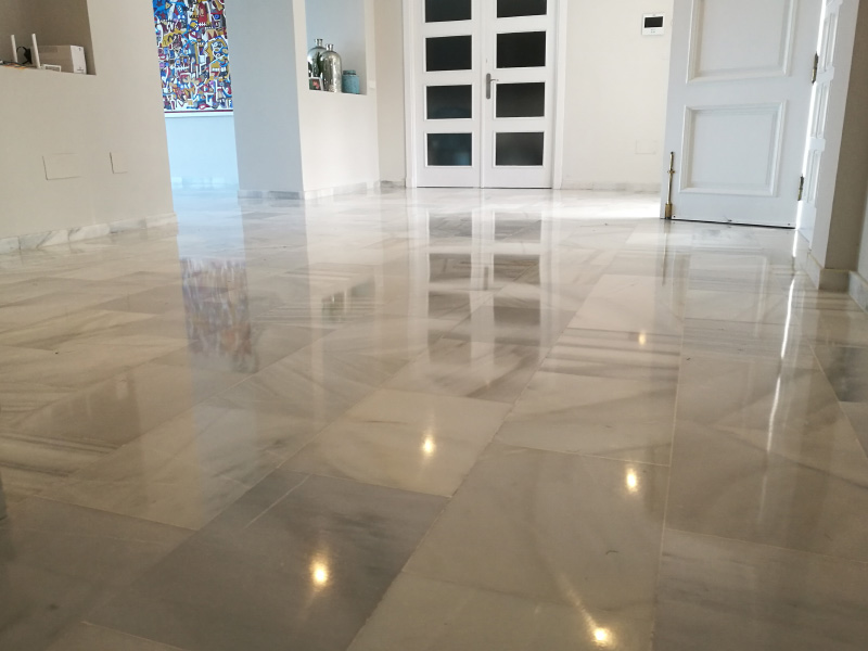 Marble floor polishing Costa del Sol